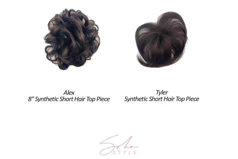Alex - 8" Synthetic Short Hair Top Piece Hair Extension Sale
