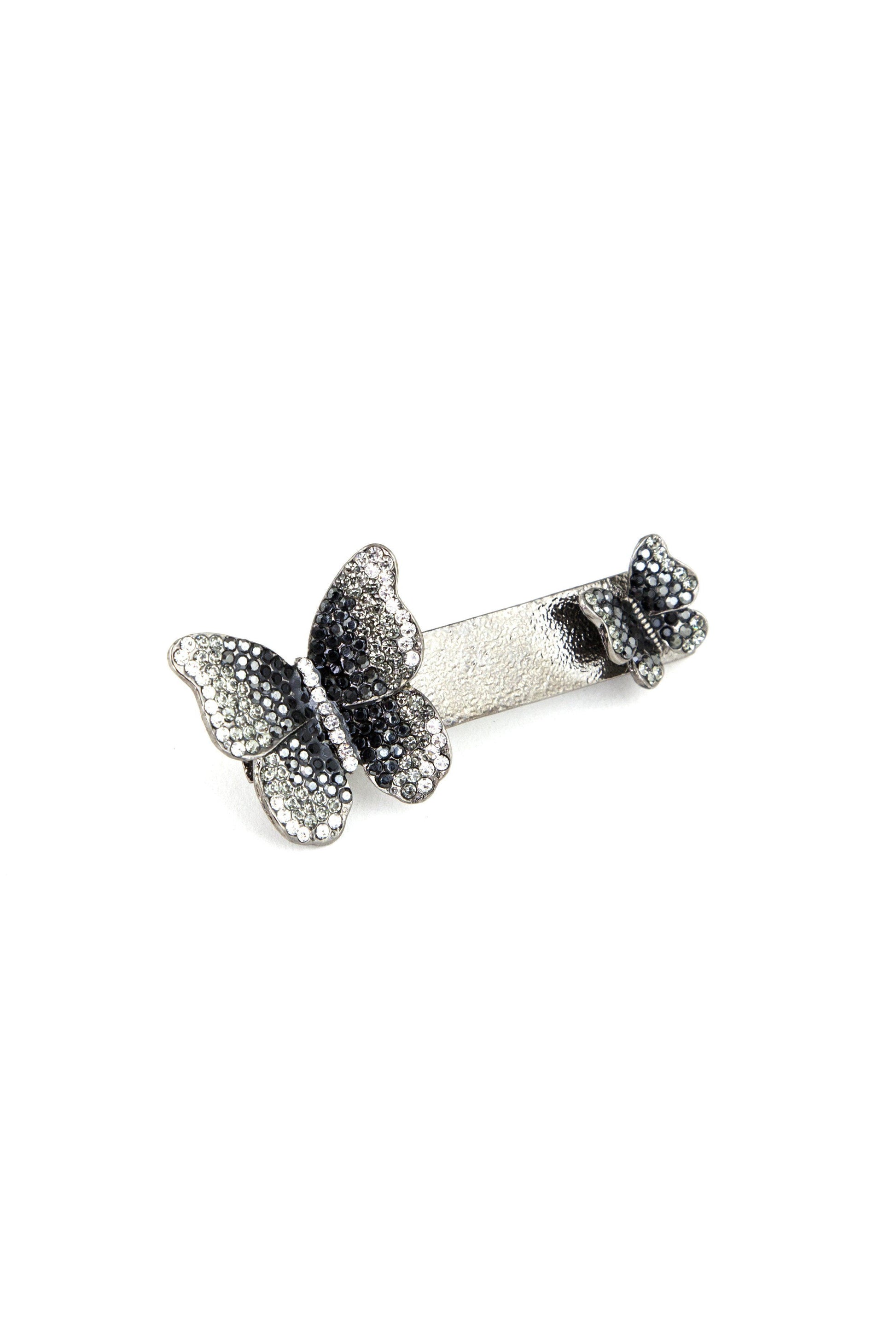 Double Butterfly Crystal Barrette Sale Soho Style
