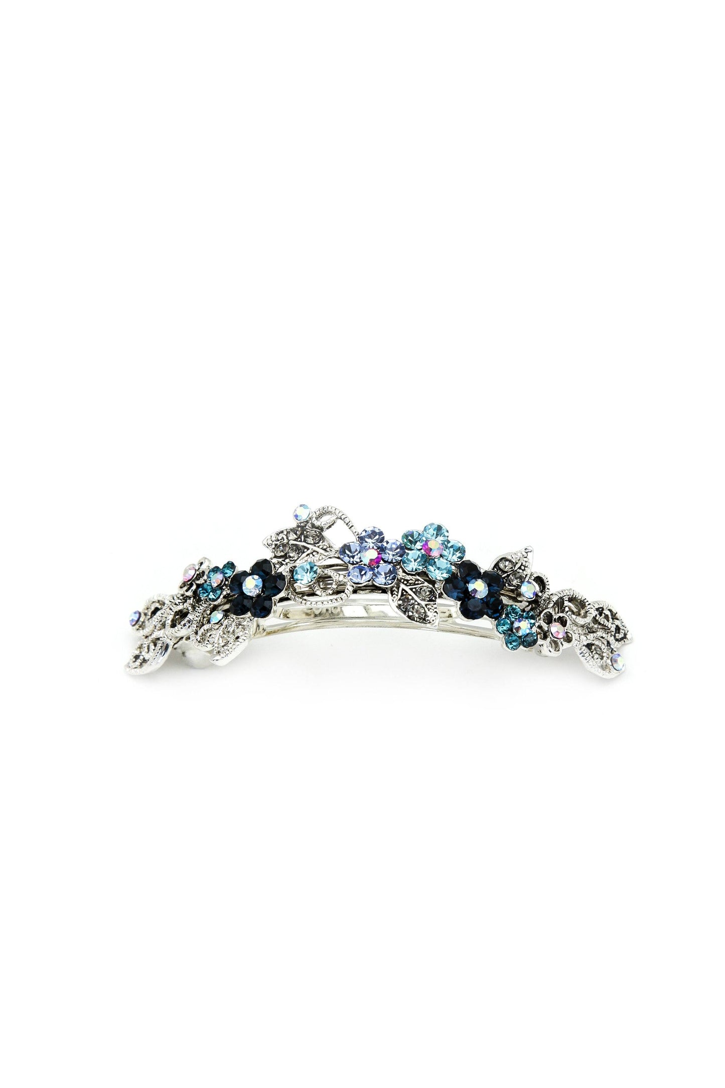 Floral Gardena Crystal Barrette Barrette Soho Style
