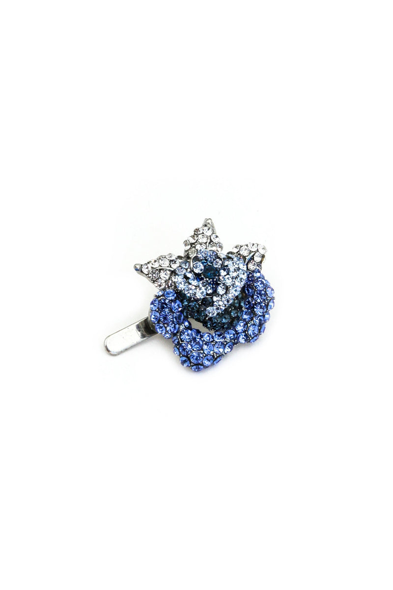 Rose Crystal Mini Magnetic Barrette Barrette Soho Style