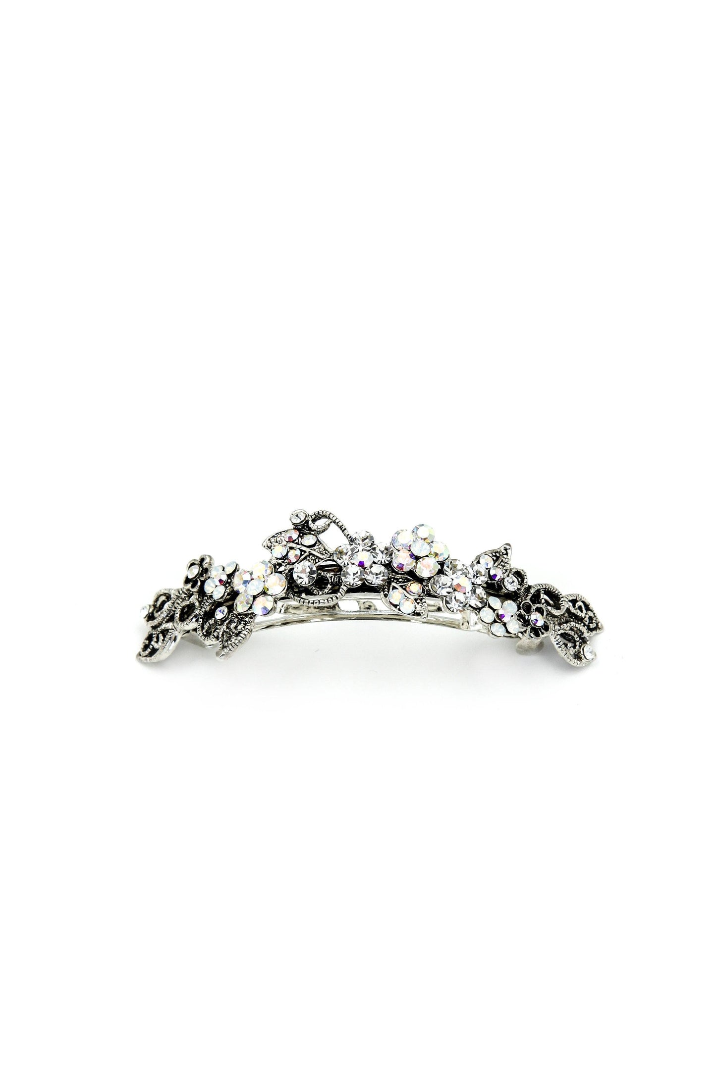 Floral Gardena Crystal Barrette Barrette Soho Style