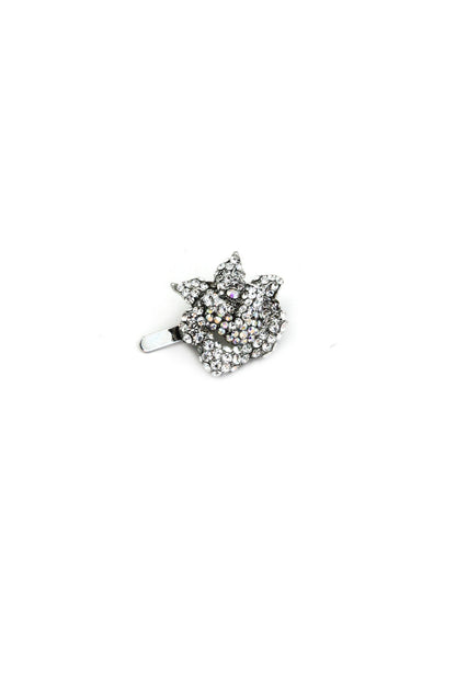 Rose Crystal Mini Magnetic Barrette Barrette Soho Style
