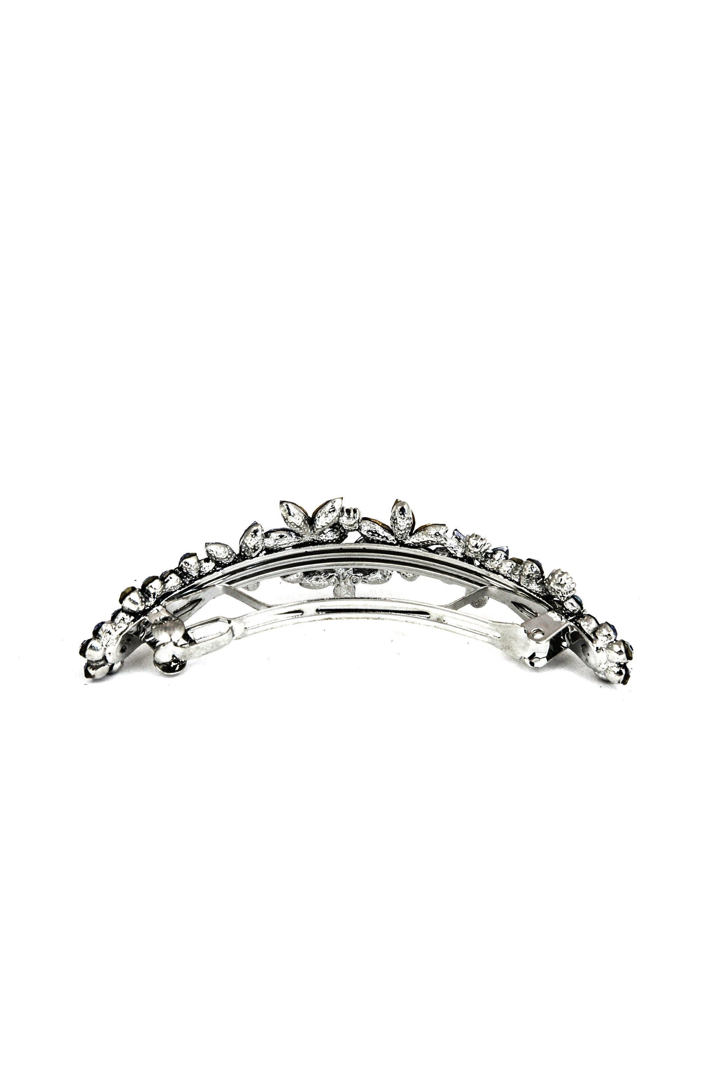 Contrasting Crystal Flower Barrette Barrette Soho Style