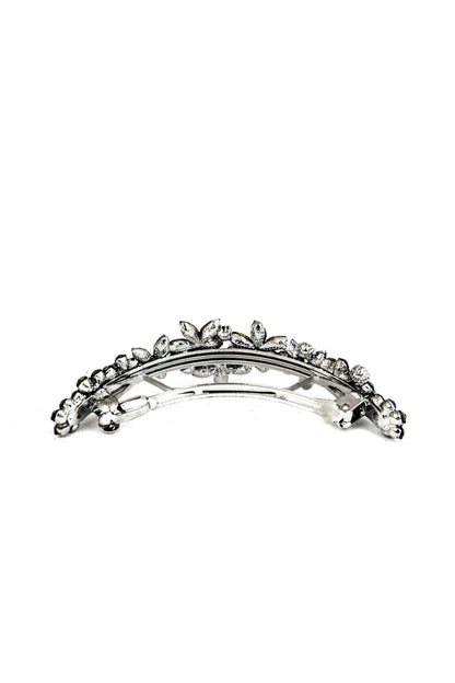 Contrasting Crystal Flower Barrette Barrette Soho Style