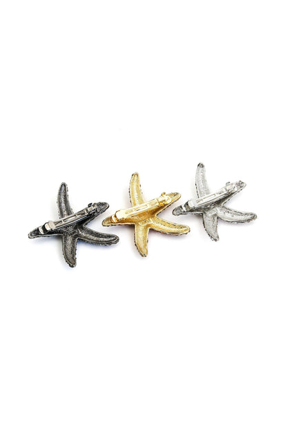 Crystal Dipped Starfish Barrette Barrette Soho Style