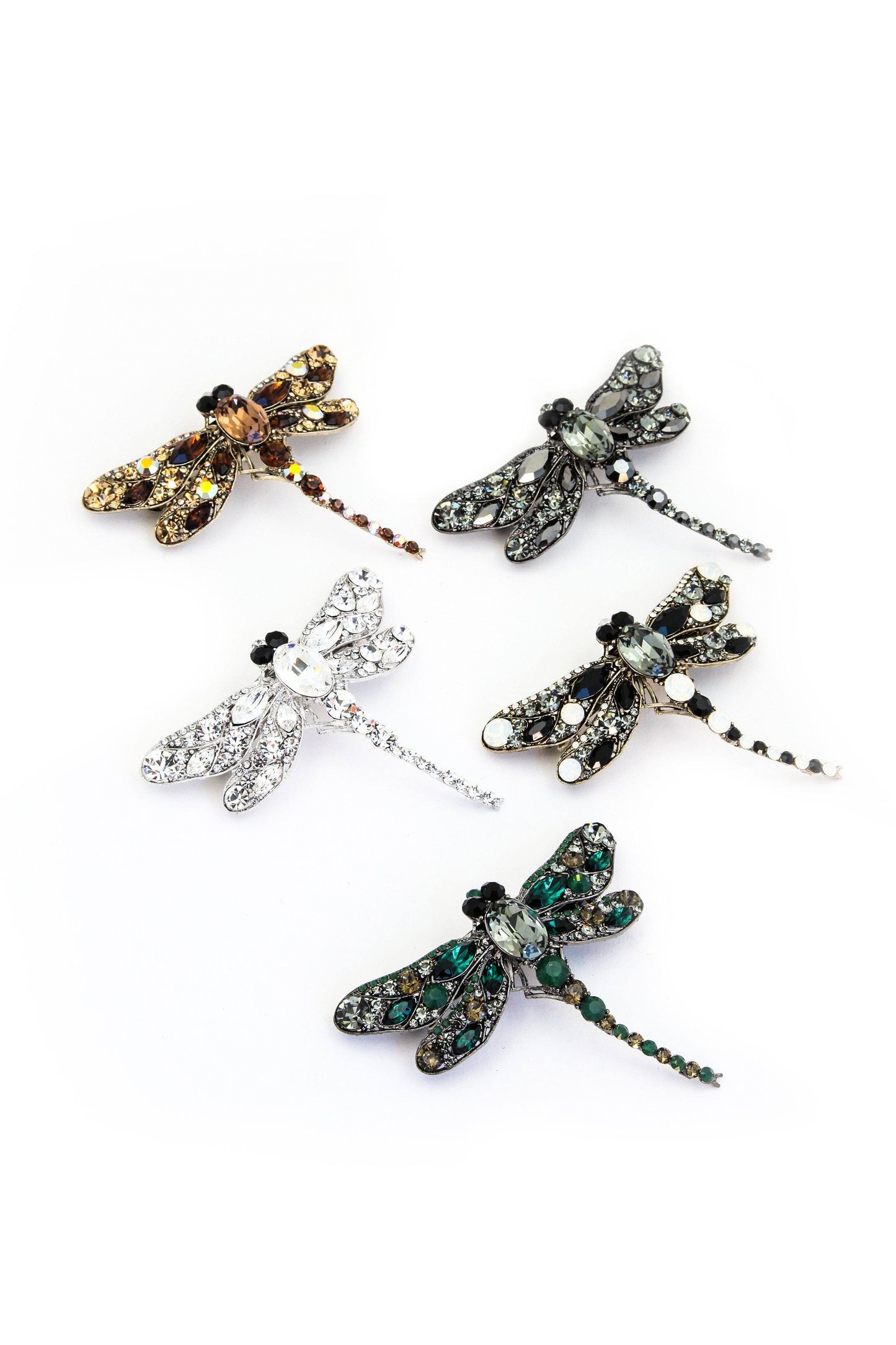 Crystal Dragonfly Barrette Barrette Soho Style