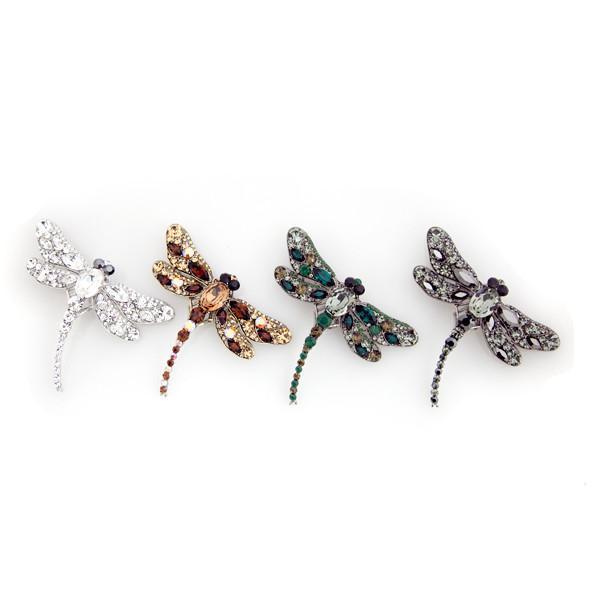 Crystal Dragonfly Barrette Barrette Soho Style