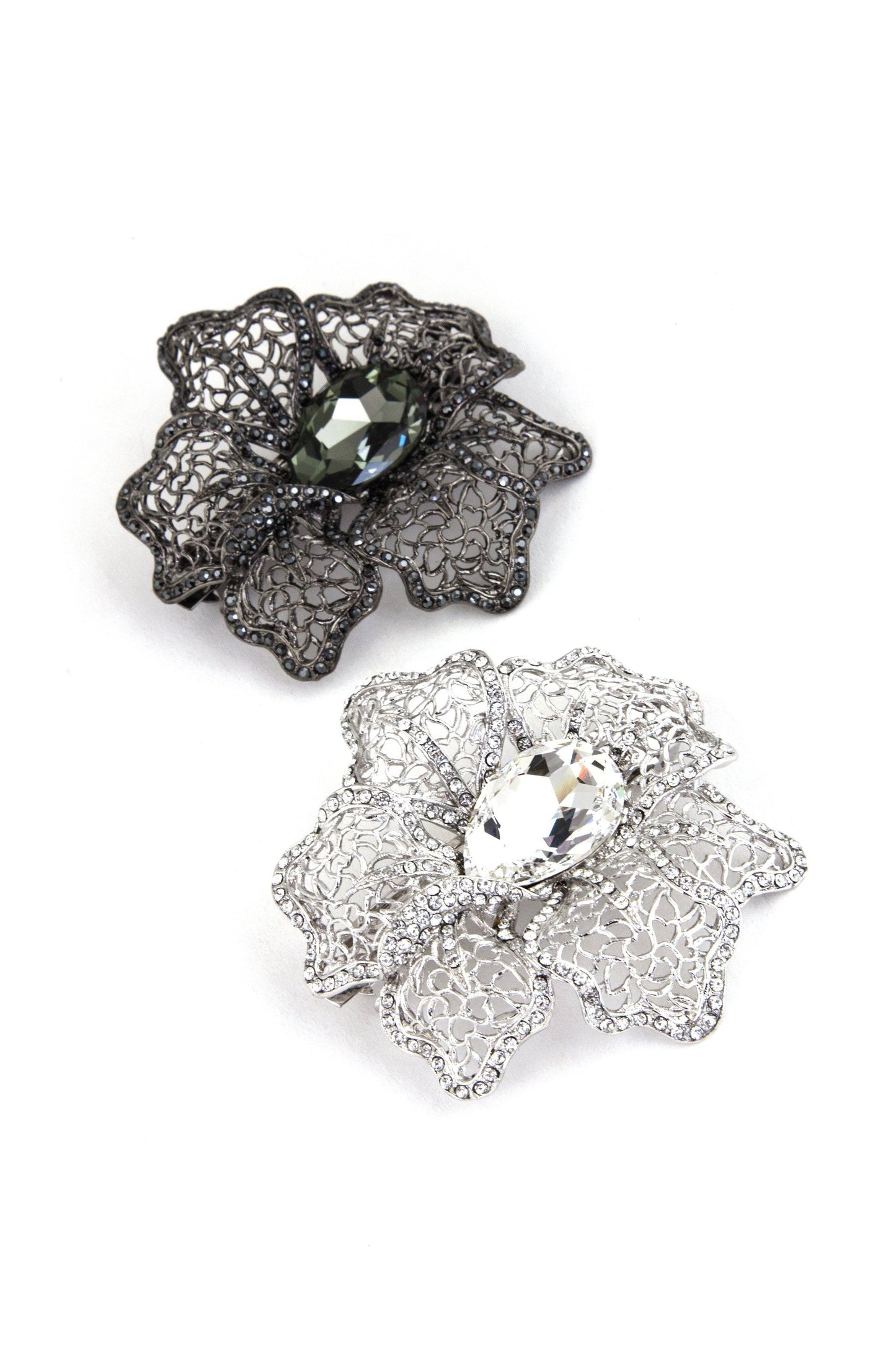 Crystal Mosaic Flower Barrette Barrette Soho Style
