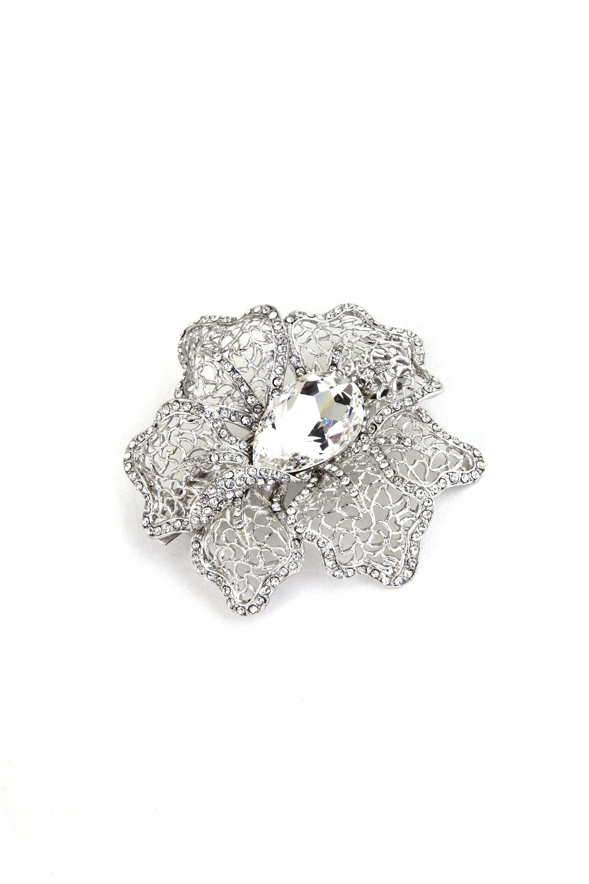 Crystal Mosaic Flower Barrette Barrette Soho Style