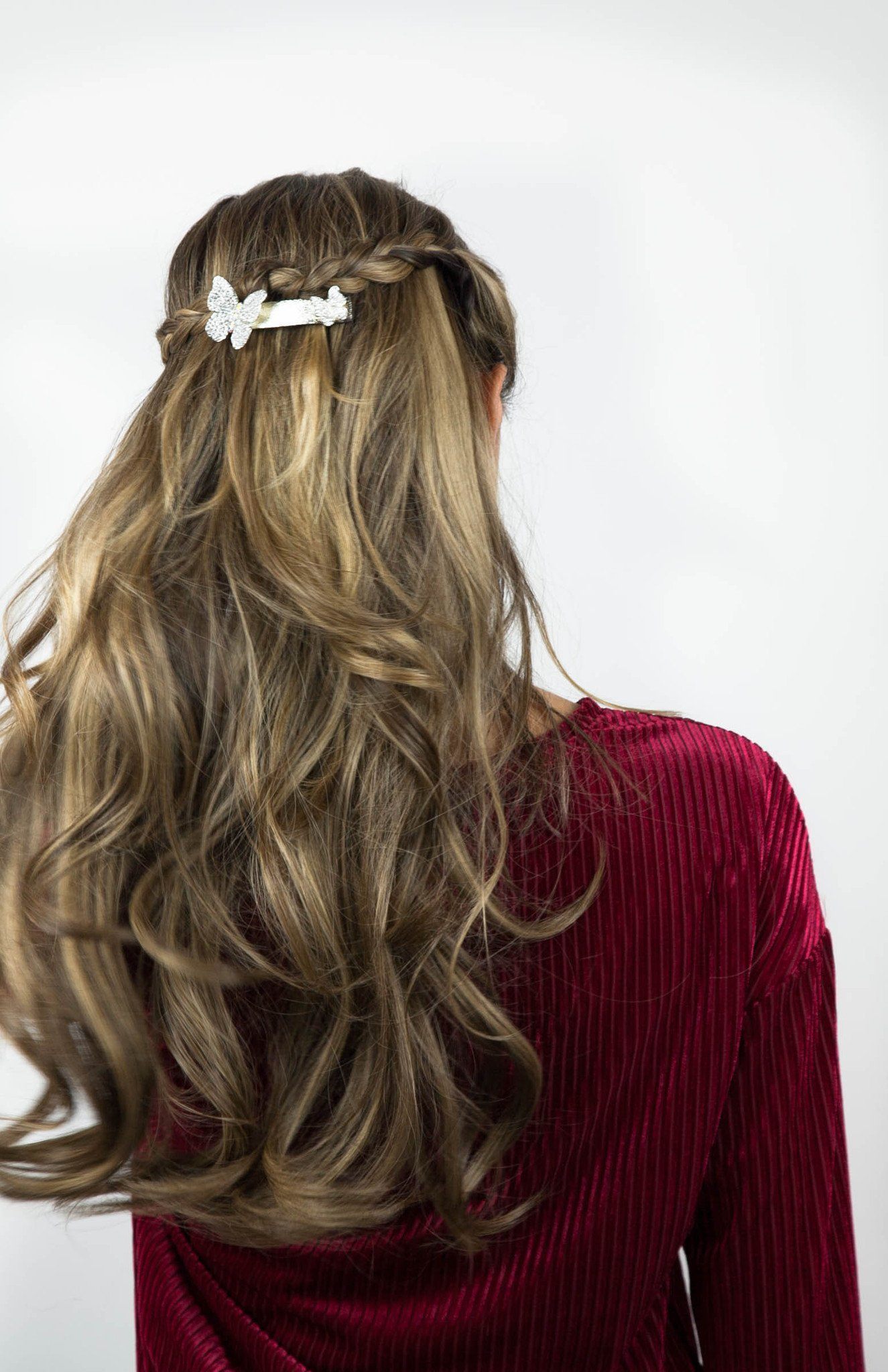 Double Butterfly Crystal Barrette Sale Soho Style