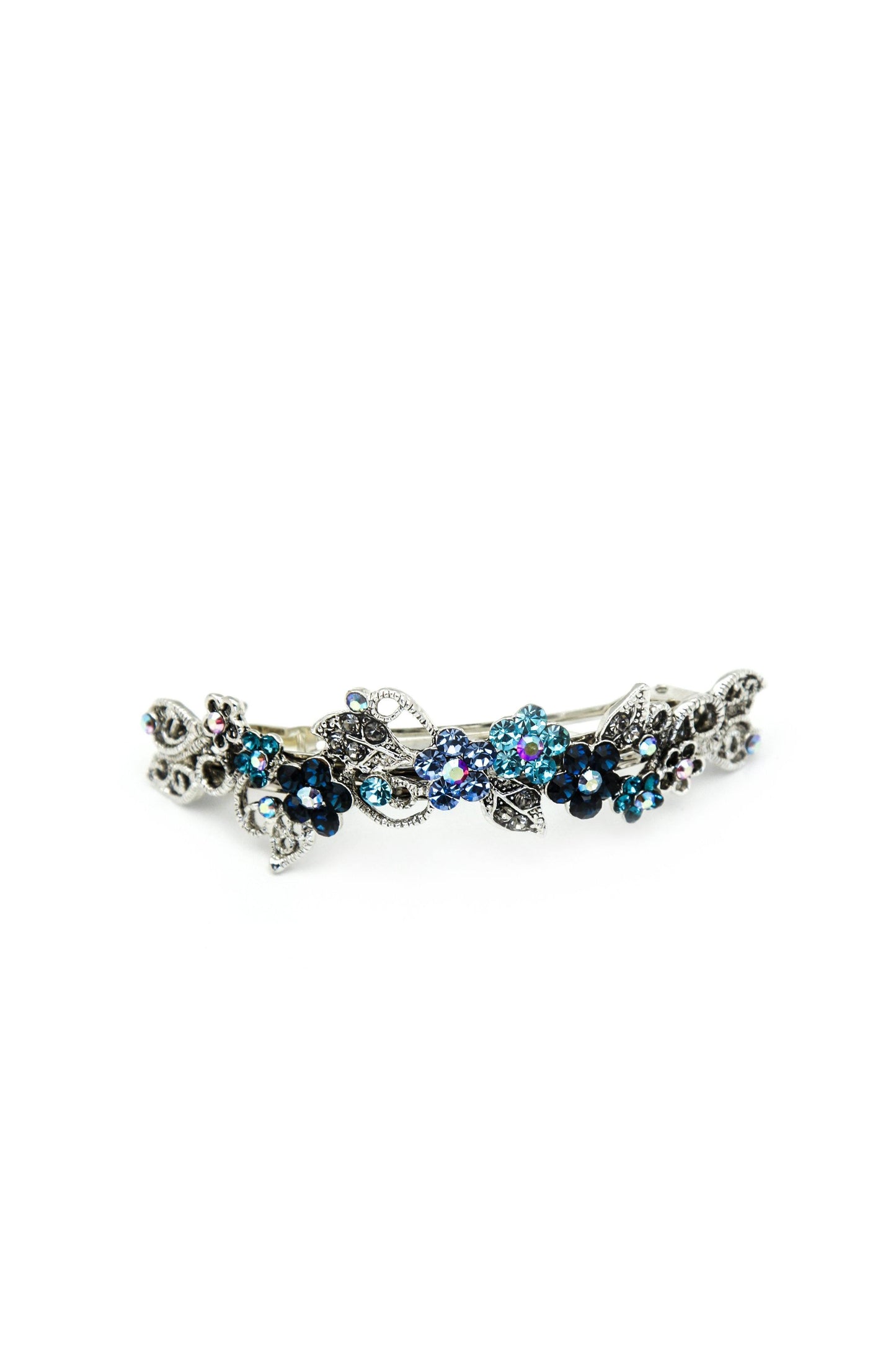 Floral Gardena Crystal Barrette Barrette Soho Style