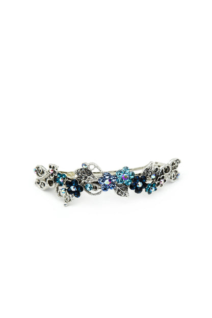 Floral Gardena Crystal Barrette Barrette Soho Style