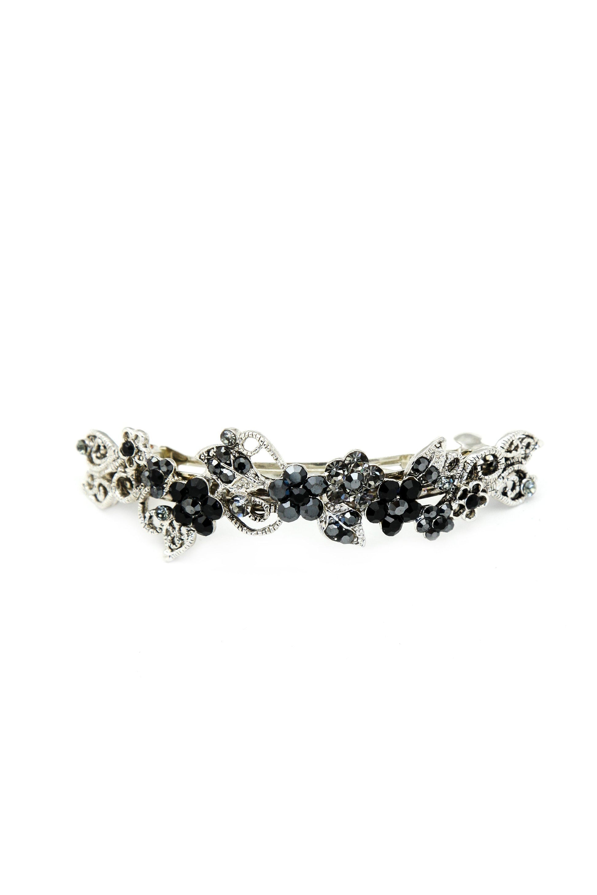 Floral Gardena Crystal Barrette Barrette Soho Style