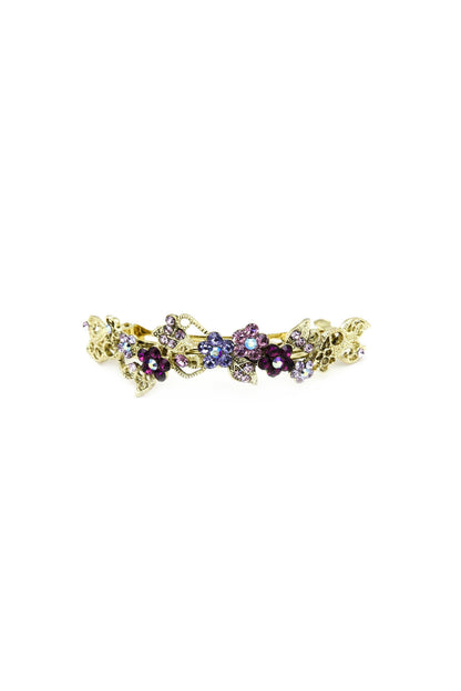 Floral Gardena Crystal Barrette Barrette Soho Style
