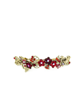 Floral Gardena Crystal Barrette