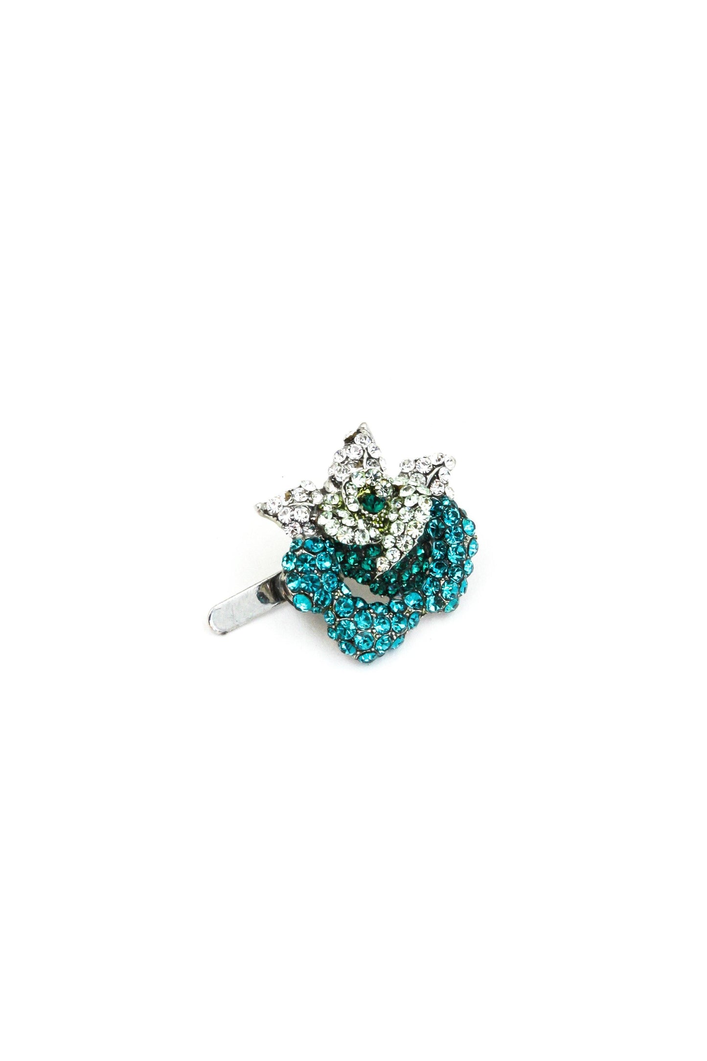 Rose Crystal Mini Magnetic Barrette Barrette Soho Style