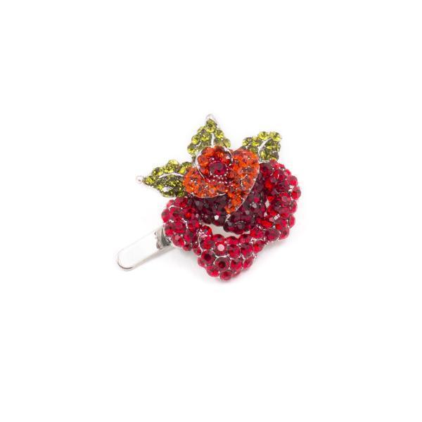Rose Crystal Mini Magnetic Barrette Barrette Soho Style