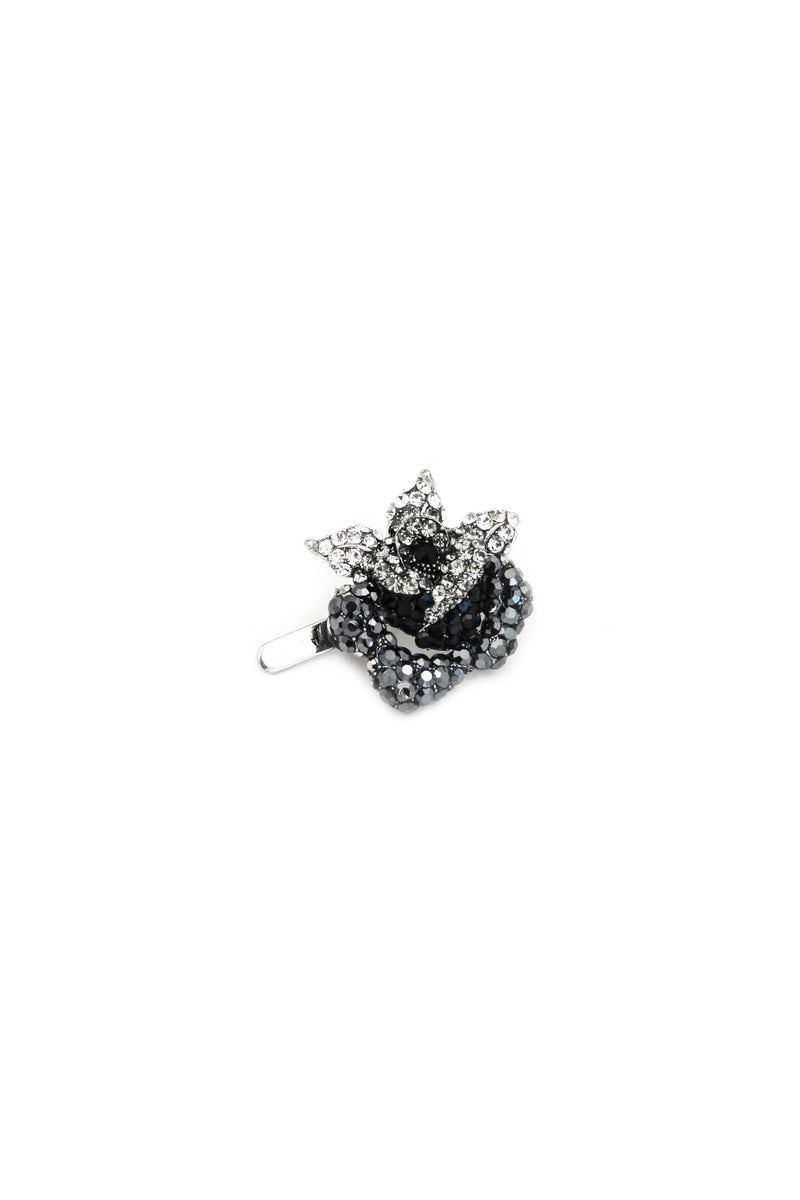 Rose Crystal Mini Magnetic Barrette Barrette Soho Style