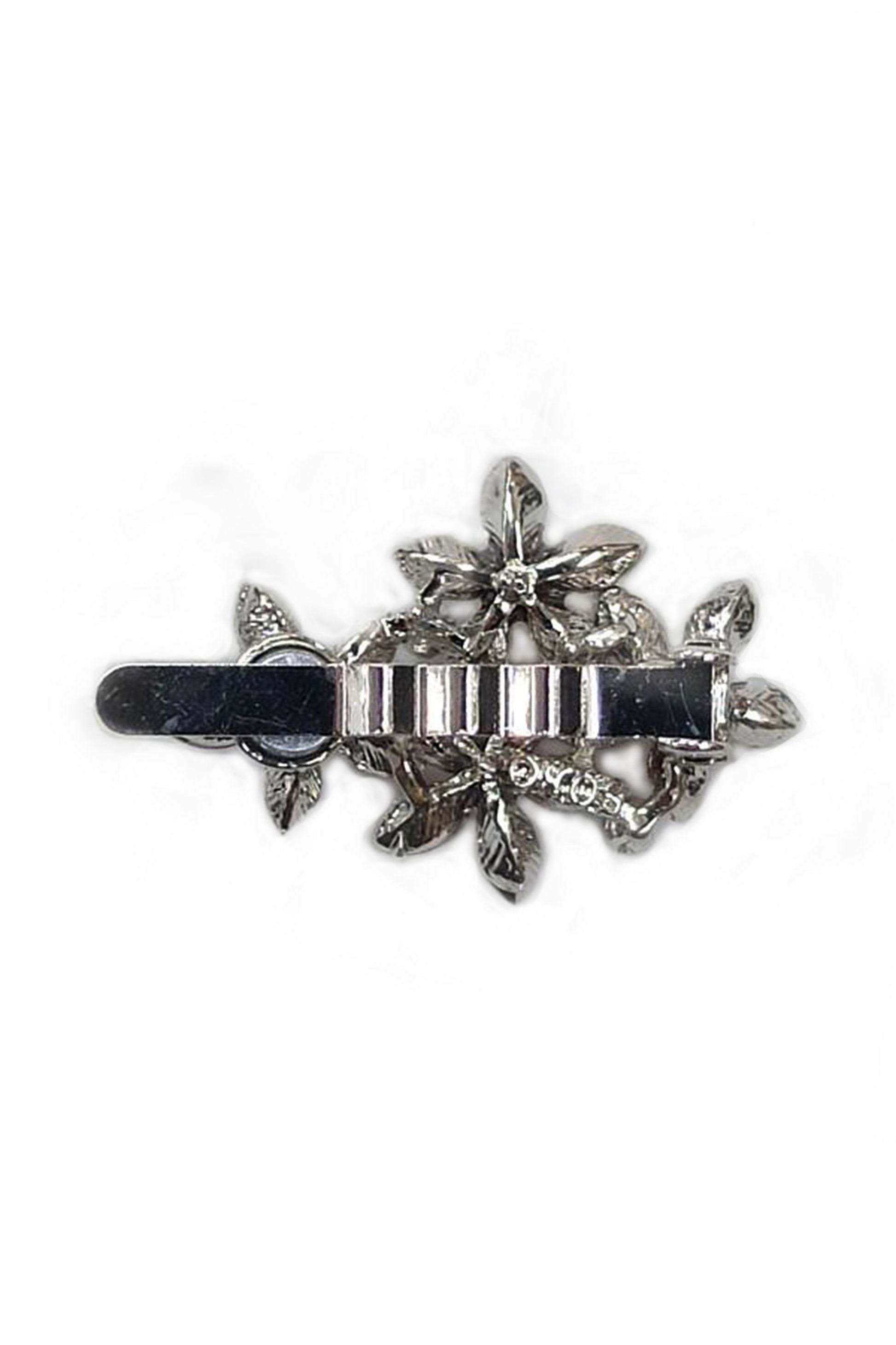 Royal Pearl Floral Magnetic Barrette Barrette Soho Style