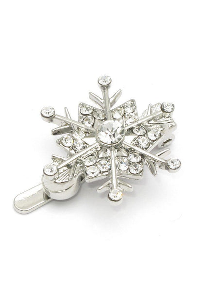 Snowflake Crystal Magnetic Barrettes (6 piece set) Barrette Soho Style