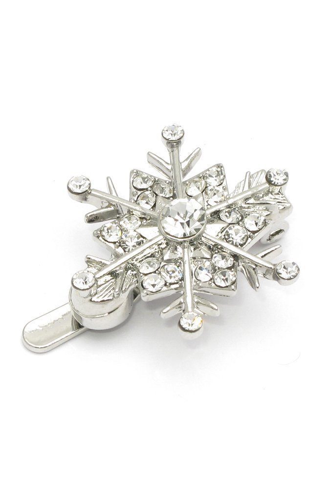 Snowflake Crystal Magnetic Barrettes (6 piece set) Barrette Soho Style