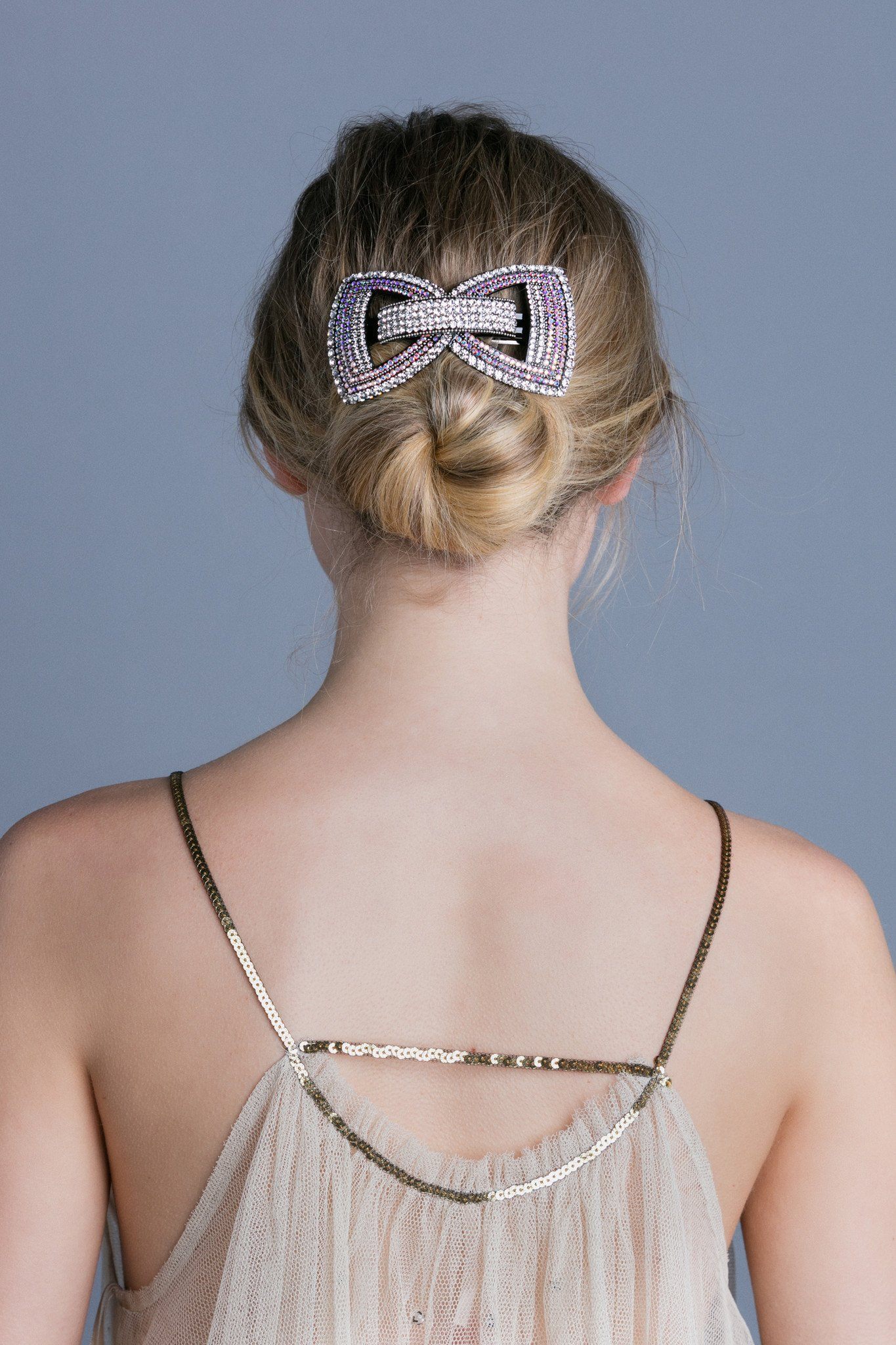 Tuxedo Hair Bow Tie Barrette Barrette Soho Style