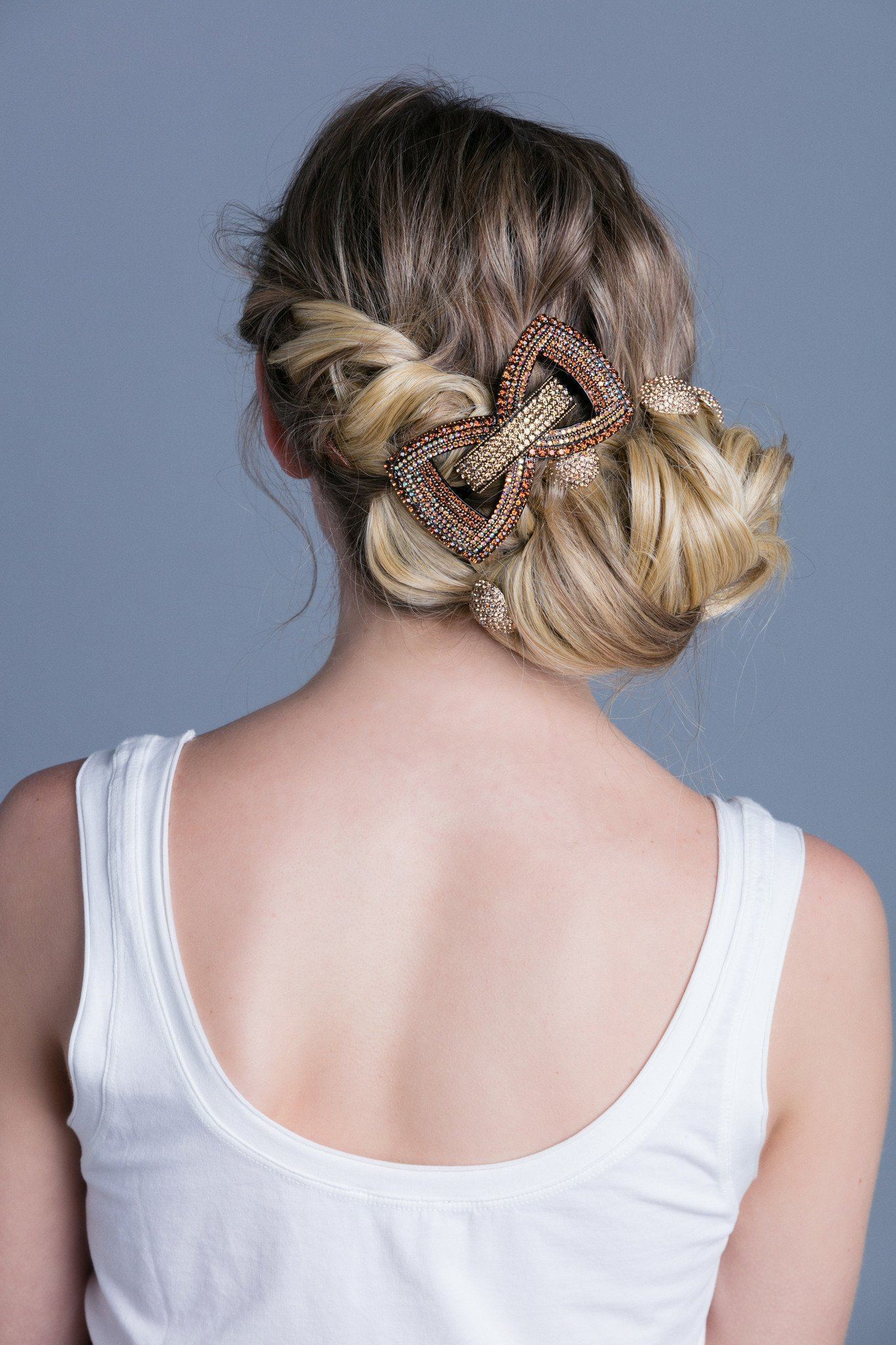 Tuxedo Hair Bow Tie Barrette Barrette Soho Style