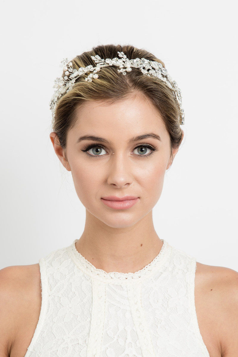 Fiona Crystal Hair Crown Crown Soho Style