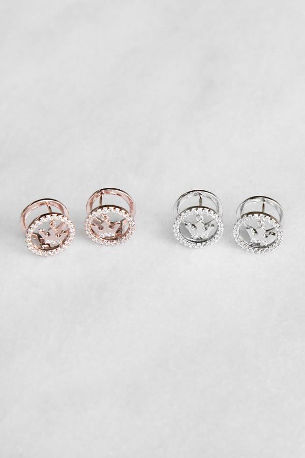 Charming Crystal Crown Chain Earring Earring Soho Style