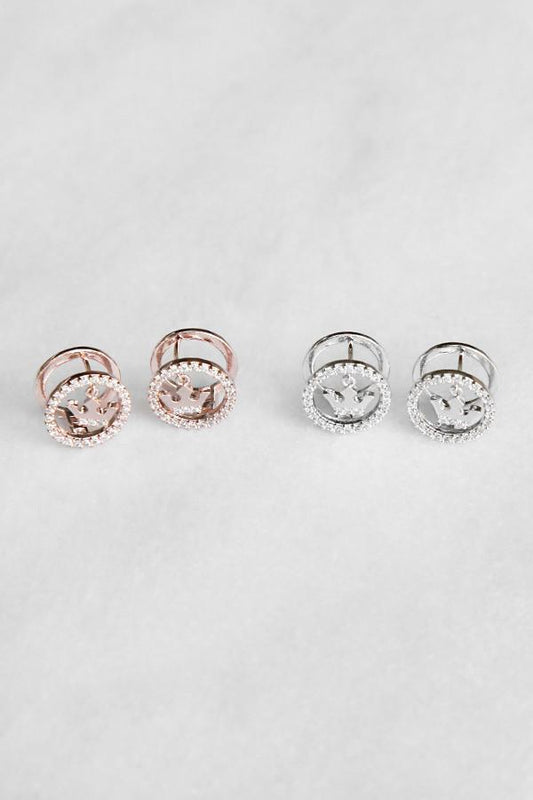 Charming Crystal Crown Chain Earring Earring Soho Style