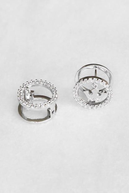 Charming Crystal Crown Chain Earring Earring Soho Style