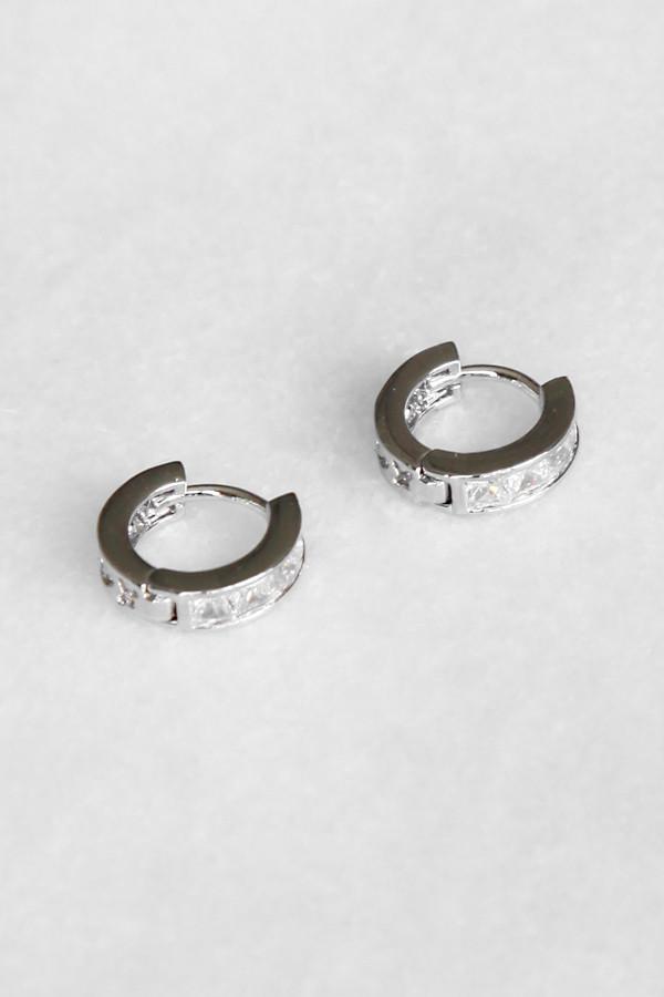 Claire Crystal Hoop Earring Earring Soho Style