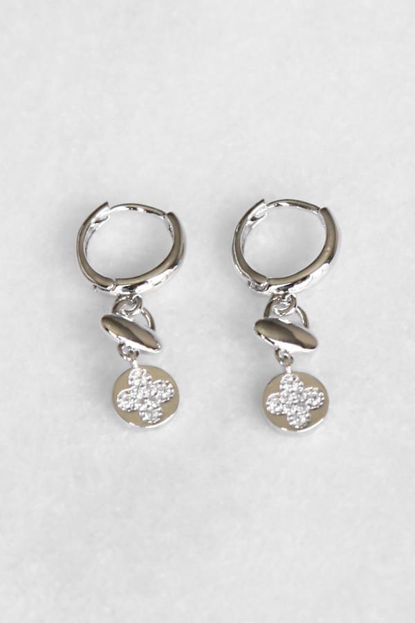 Julianne Charm Chain Crystal Earring Earring Soho Style