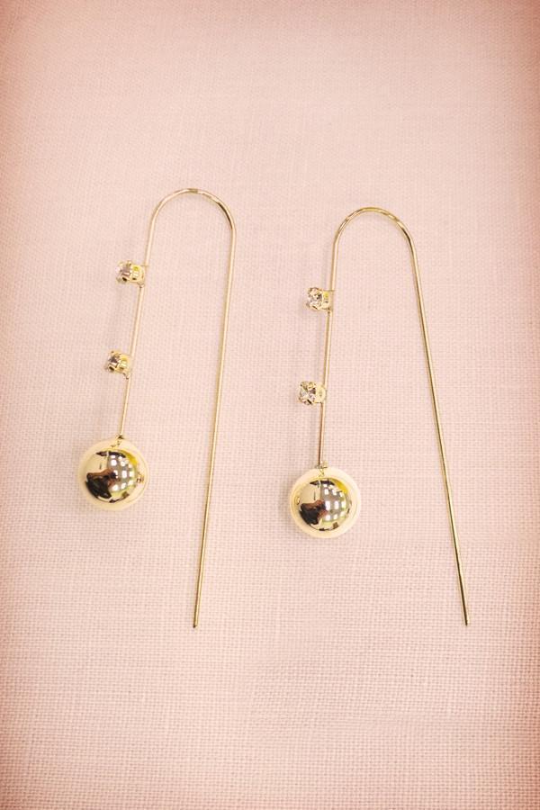 Round Drop Chain Earrings Earring Soho Style
