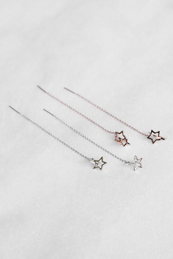 Shooting Star Drop Chain Earring Earring Soho Style