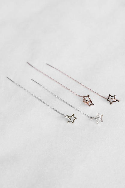 Shooting Star Drop Chain Earring Earring Soho Style