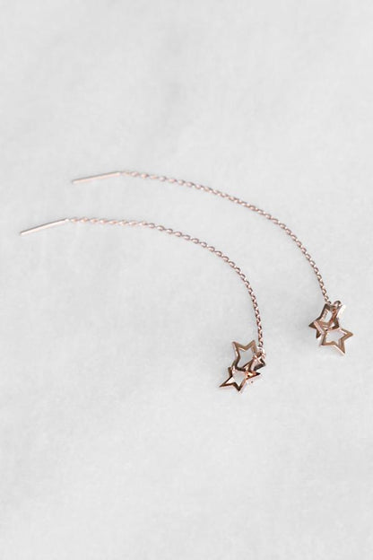 Shooting Star Drop Chain Earring Earring Soho Style