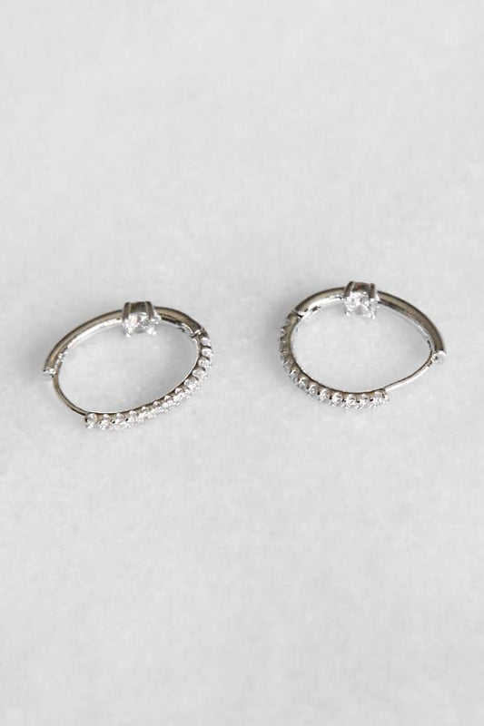 Stella Crystal Hoop Earring Earring Soho Style