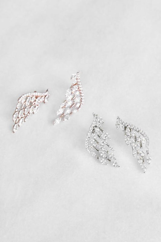 Tear Drop Chain Crystal Earrings Earring Soho Style