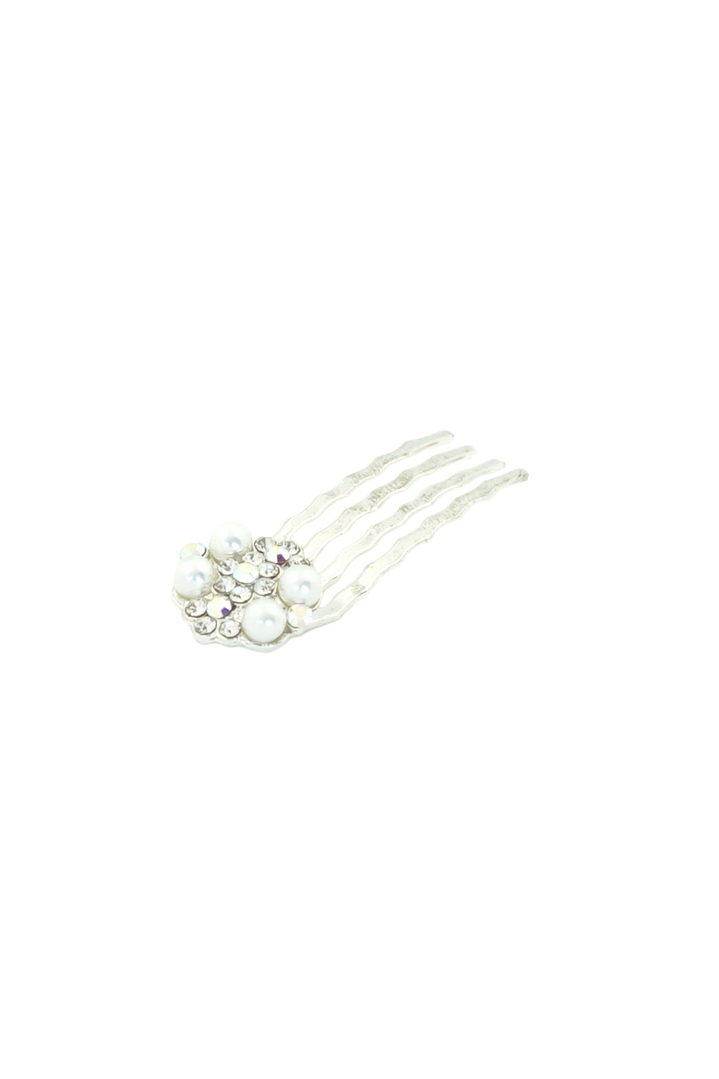 Pearl & Crystal Cluster Mini Comb For the Bride Soho Style