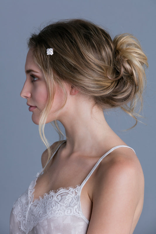 Pearl & Crystal Cluster Mini Comb For the Bride Soho Style