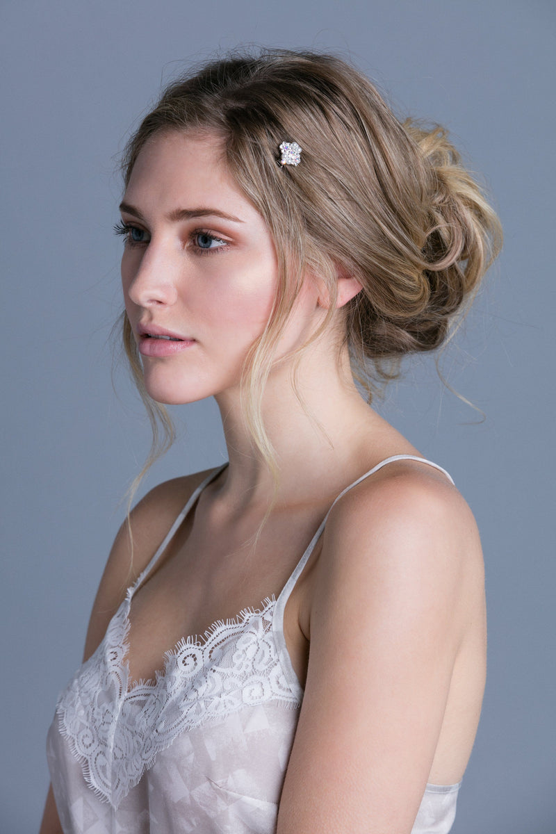 Pearl & Crystal Cluster Mini Comb For the Bride Soho Style