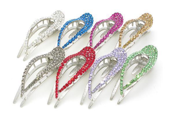 Elongated Crystal Teardrop Hair Clip Hair Clip Soho Style