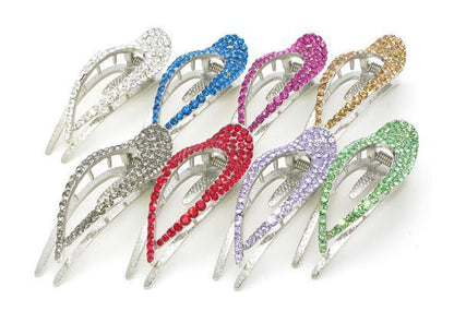 Elongated Crystal Teardrop Hair Clip Hair Clip Soho Style