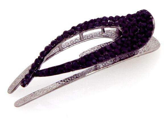 Elongated Crystal Teardrop Hair Clip – Soho Style
