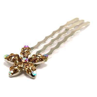 Crystal Flower Mini Hair Comb (5 piece set) Hair Comb Soho Style
