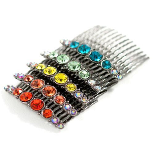 Bejeweled Hair Combs (Pair) Hair Comb Soho Style