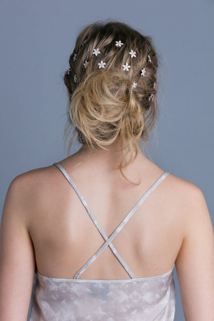 Crystal Flower Mini Hair Comb (5 piece set) Hair Comb Soho Style
