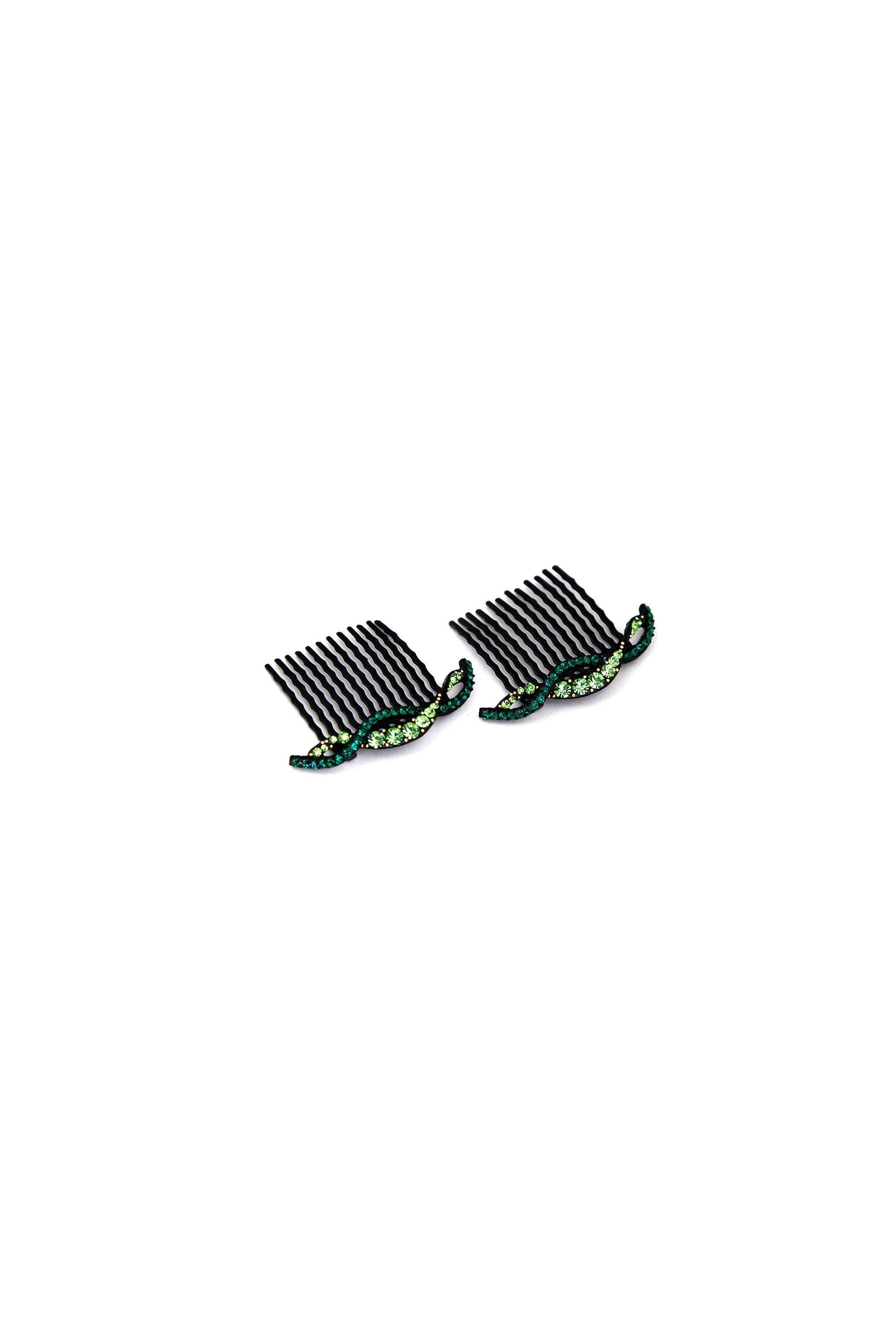Summer Wave Crystal Hair Comb (Sold as a Pair) Hair Comb Soho Style