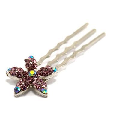 Crystal Flower Mini Hair Comb (5 piece set) Hair Comb Soho Style